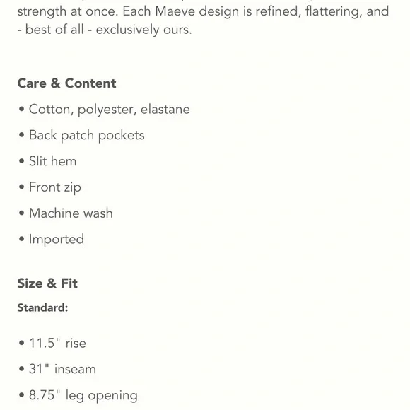 *Anthropologie Maeve Seamed Flare Pants - Picture 5 of 5